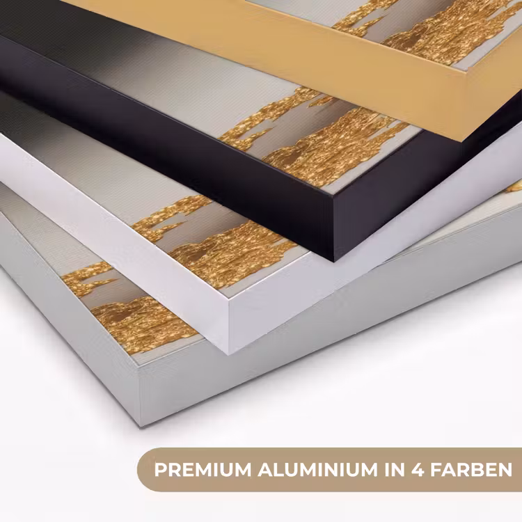 Delftsblauw - Goud - Burger Textielframe zwart klein -USP_kleurenDE