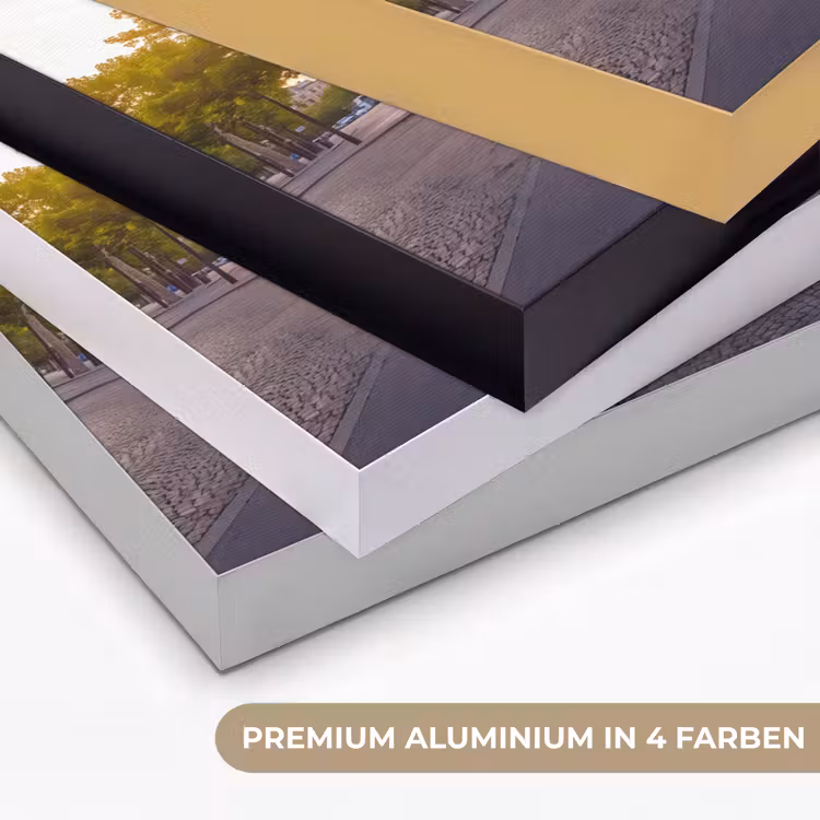 Monument - Parijs - Zonsondergang - Architectuur - Goud Textielframe zwart klein -USP_kleurenDE
