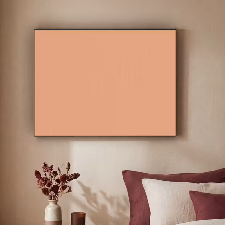 Desert - Coral - Koraal Textielframe zwart klein 947 -sfeer1