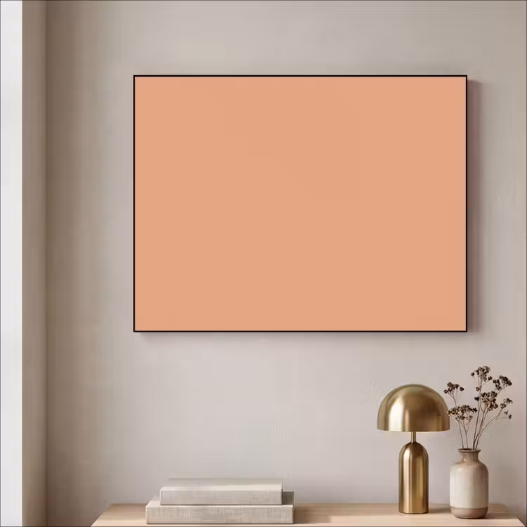 Desert - Coral - Koraal Textielframe zwart klein 947 -sfeer2