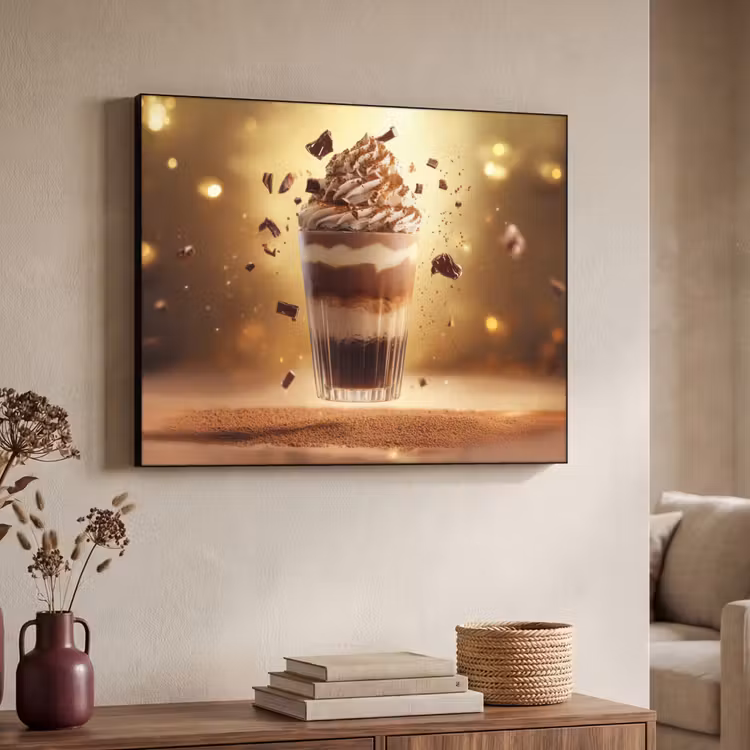 Dessert - Chocolade - Zoet - Eten Textielframe - compleet frame klein -sfeer3