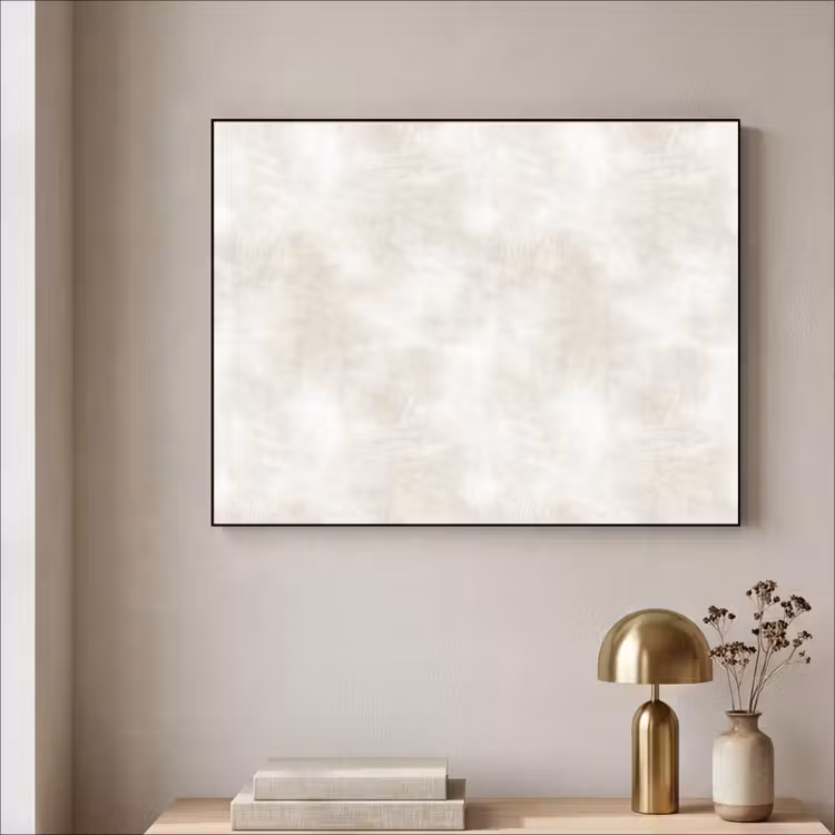 Subtiel - Structuur - Beige Textielframe zwart klein 947 -sfeer2