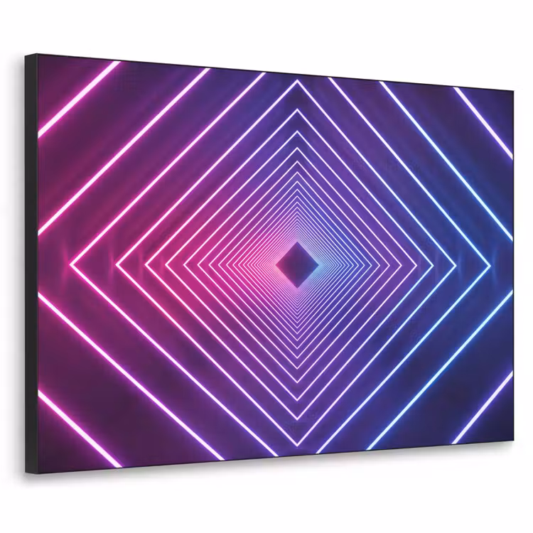 Driedimensionaal - Tunnel - Ruimte Textielframe zwart klein -3d
