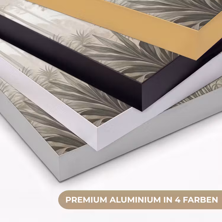 Jungle - Palmbomen - Natuur Textielframe zwart klein -USP_kleurenDE