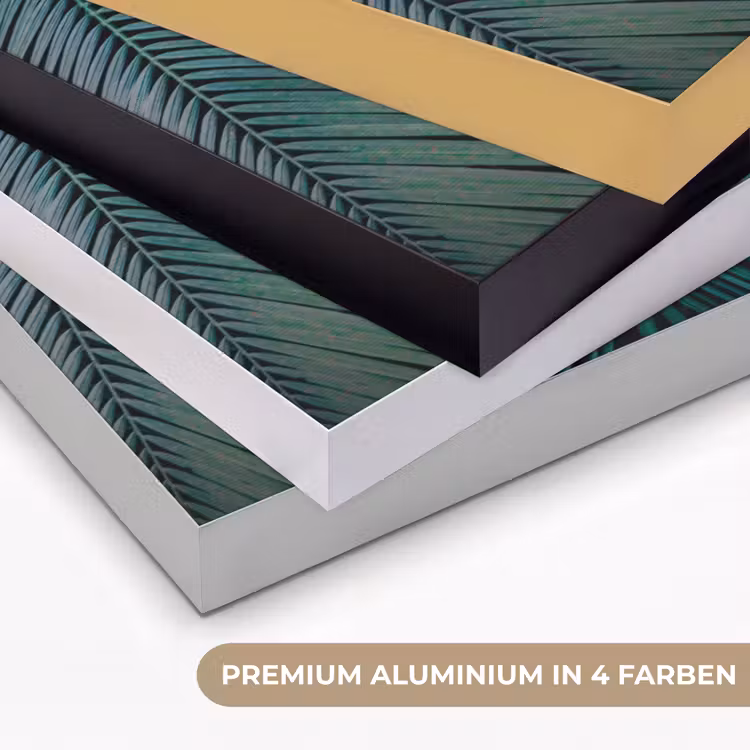 Jungle - Palmblad - Natuur Textielframe zwart klein -USP_kleurenDE