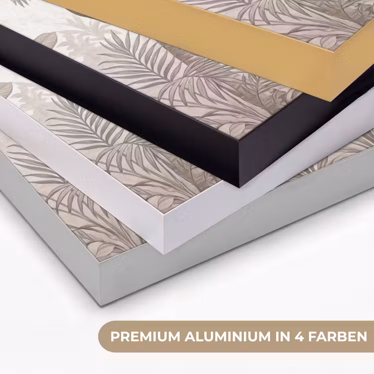 Jungle - Dieren - Palmbomen Textielframe zwart klein -USP_kleurenDE