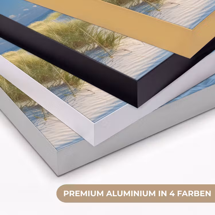 Duinen - Zomer - Zon - Landschap - Zee Textielframe zwart klein -USP_kleurenDE