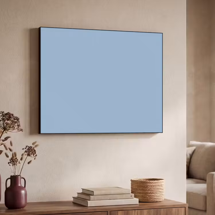 Dusty - Denim - Blauw Textielframe zwart klein 947 -sfeer3