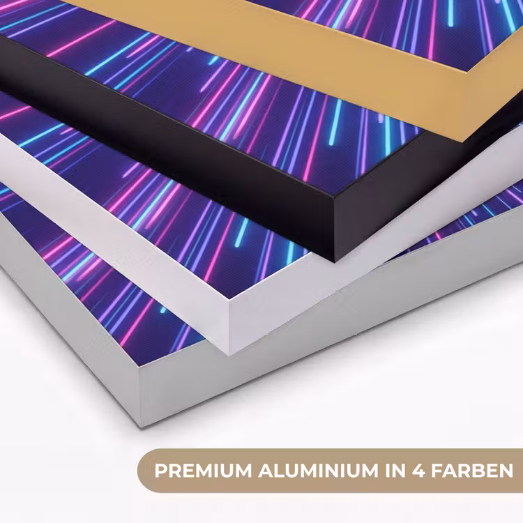 Dynamisch - Ruimte - Kleurrijk Textielframe zwart klein -USP_kleurenDE