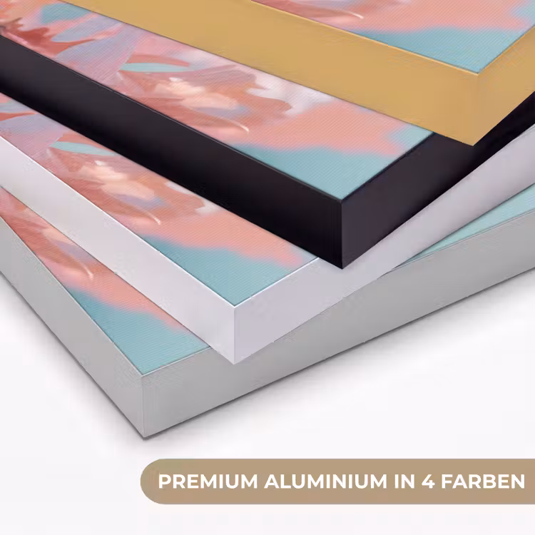 Eikenbladeren - Takken - Roze Textielframe zwart klein -USP_kleurenDE