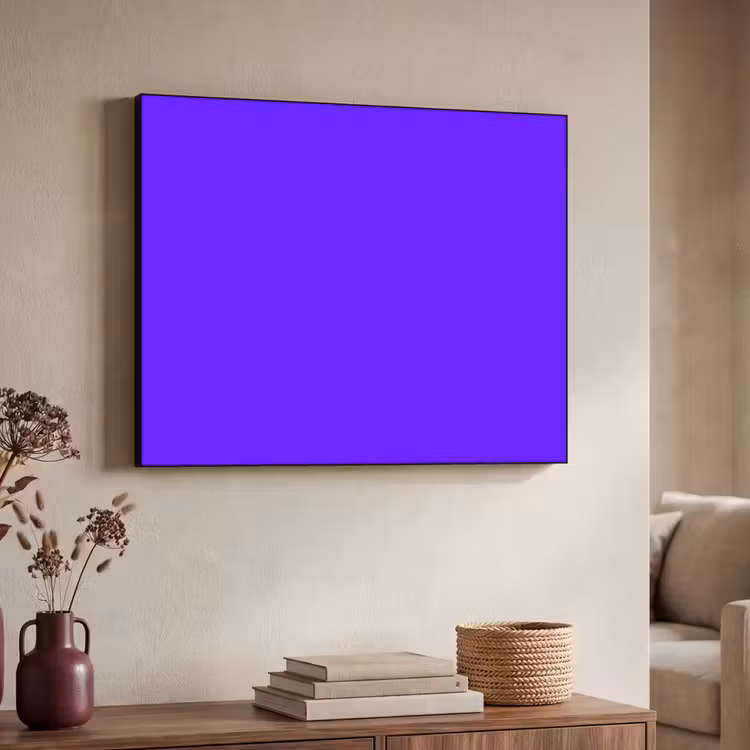 Electric - Indigo - Paars Textielframe zwart klein 947 -sfeer3