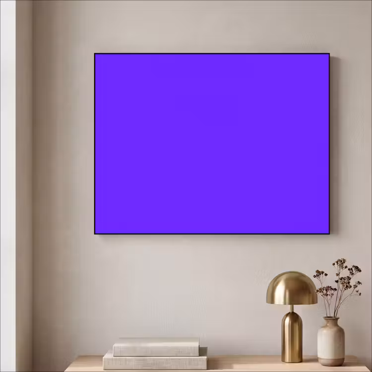 Electric - Indigo - Paars Textielframe zwart klein 947 -sfeer2