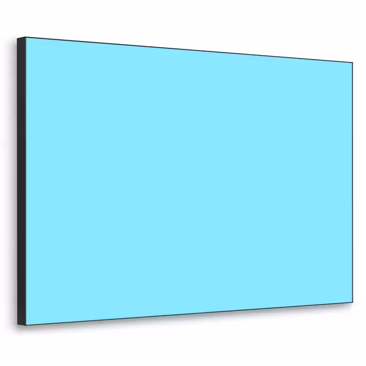 Electric - Cyan - Blauw Textielframe zwart klein 947 -3d