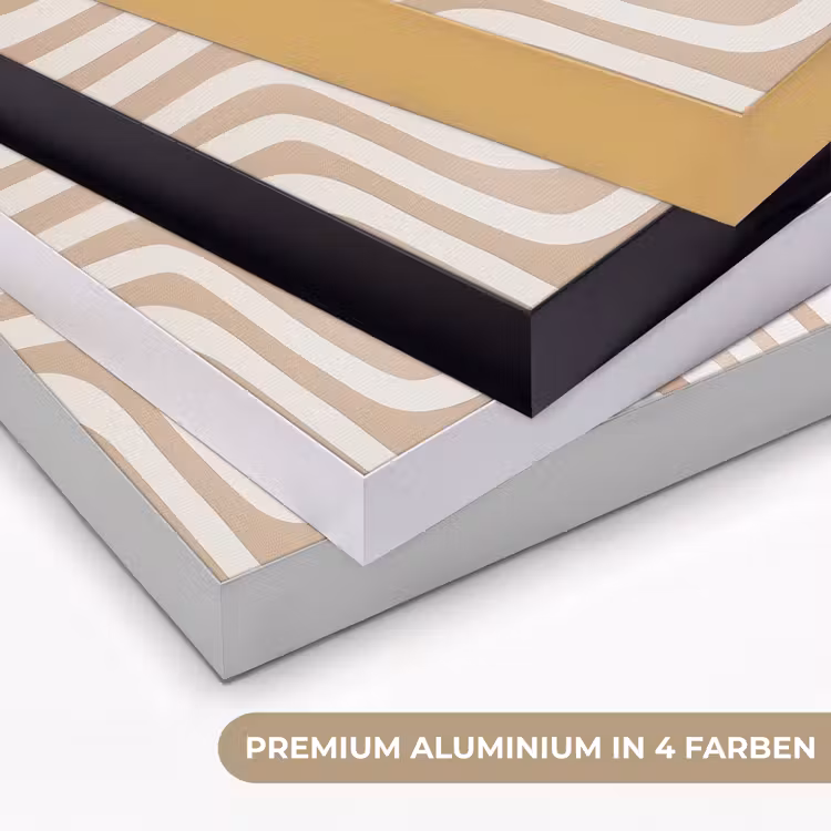 Aardetinten - Labyrintpatroon Textielframe zwart klein -USP_kleurenDE