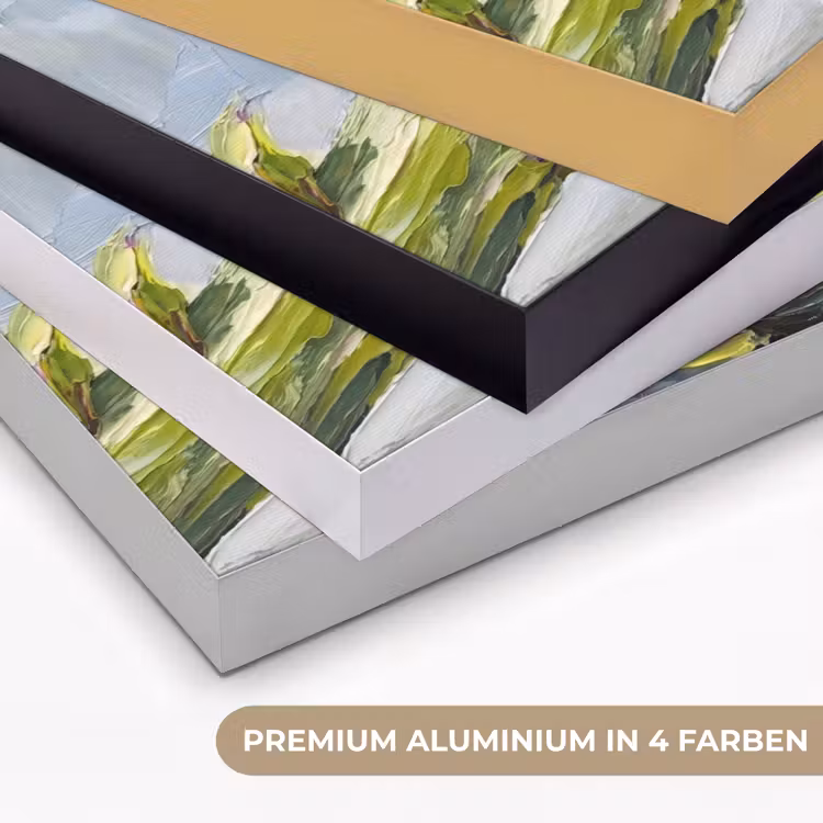 Art Frame - Essen – Artischocke – Modern - Eten - Artisjok - Modern Textielframe zwart klein