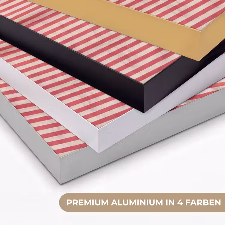 Eten - Aardbeien - Fruit - Zomer - Rood Textielframe zwart klein -USP_kleurenDE