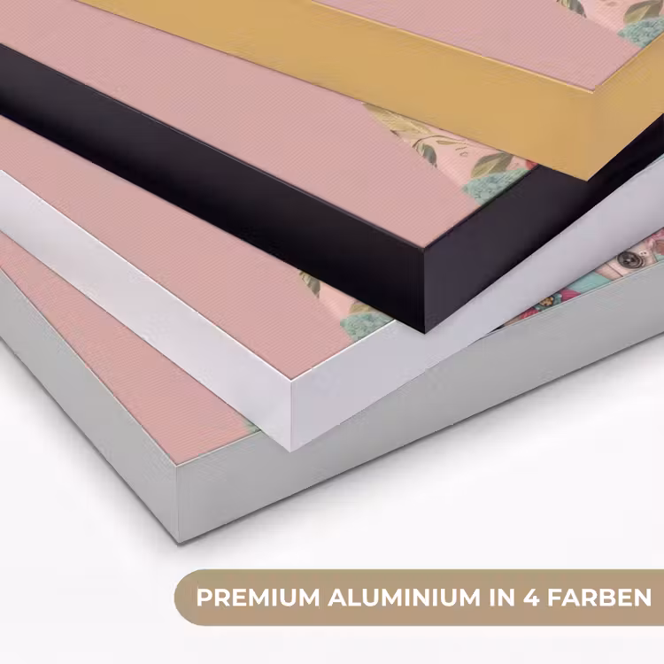 Luiaard - Bloemenprint - Bril - Roze Textielframe zwart klein -USP_kleurenDE