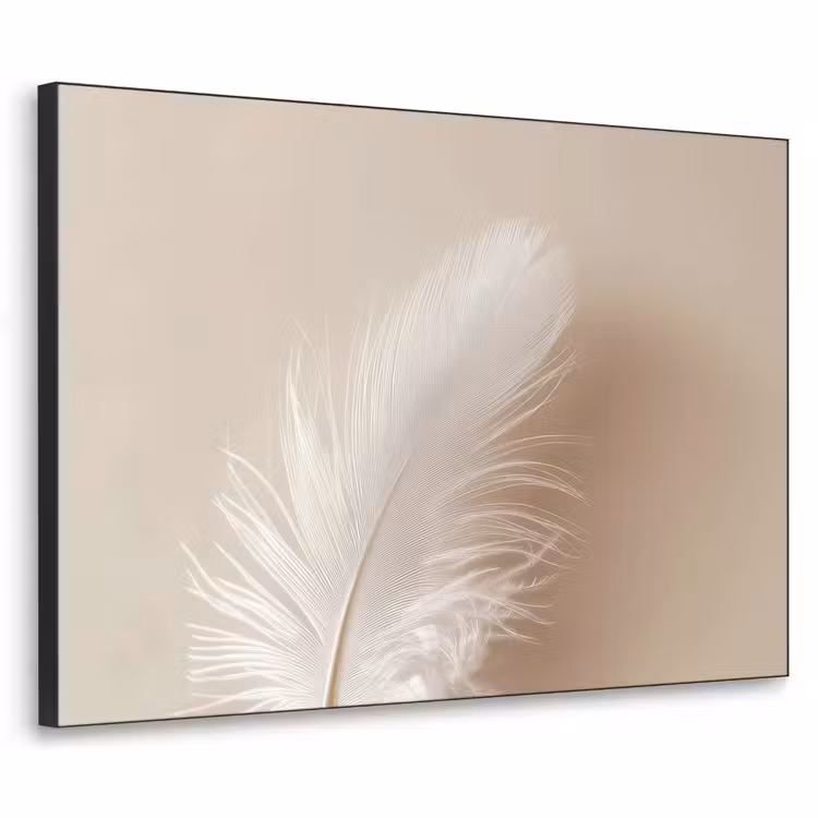 Veer - Minimalistisch - Roze Textielframe zwart klein -3d