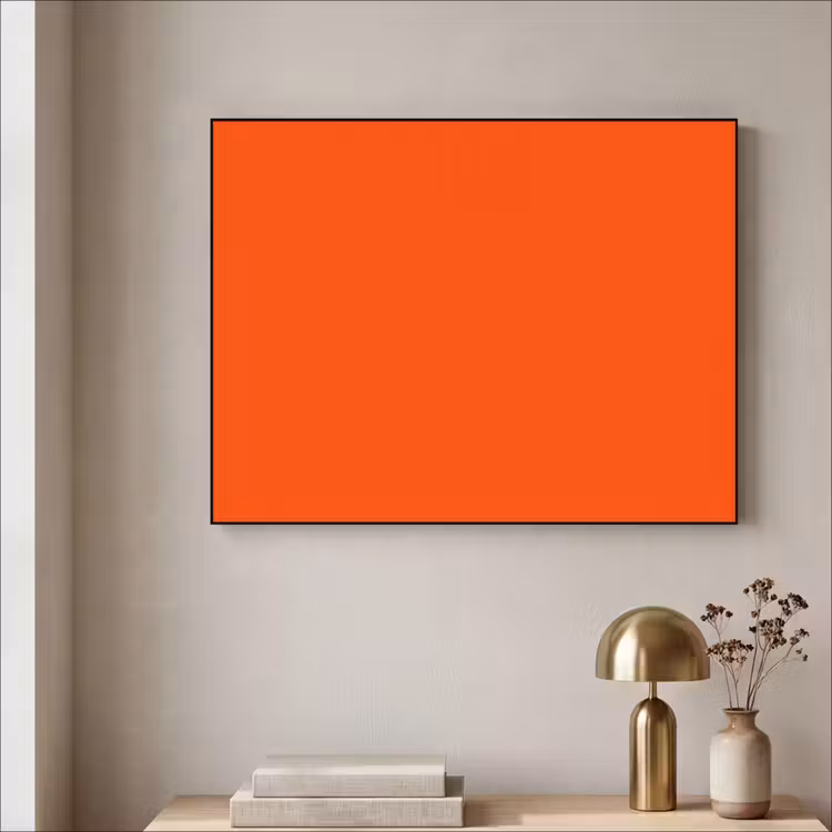 Fiery - Tangerine - Oranje Textielframe zwart klein 947 -sfeer2
