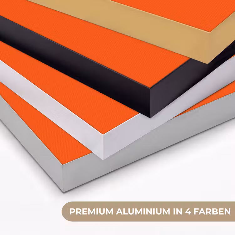 Fiery - Tangerine - Oranje Textielframe zwart klein 947 -USP_kleurenDE