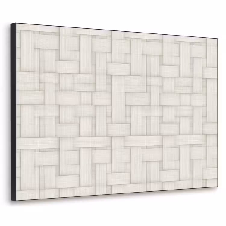 Vlechtwerk - Banen - Beige Textielframe zwart klein 947 -3d