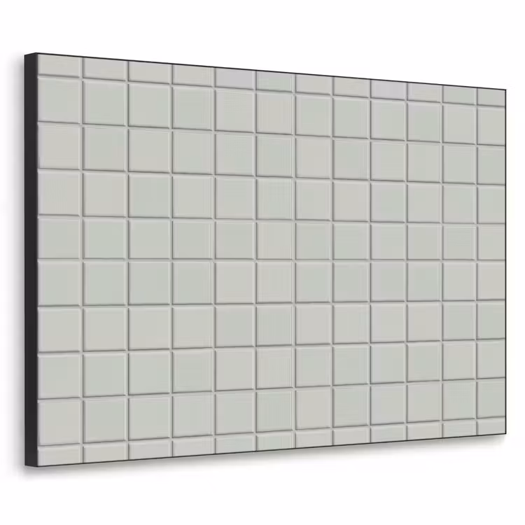 Tegel - Patroon - Lichtgroen Textielframe zwart klein 947 -3d