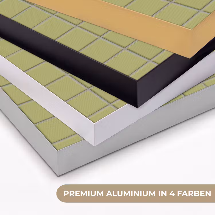 Tegel - Patroon - Olijfgroen Textielframe zwart klein 947 -USP_kleurenDE