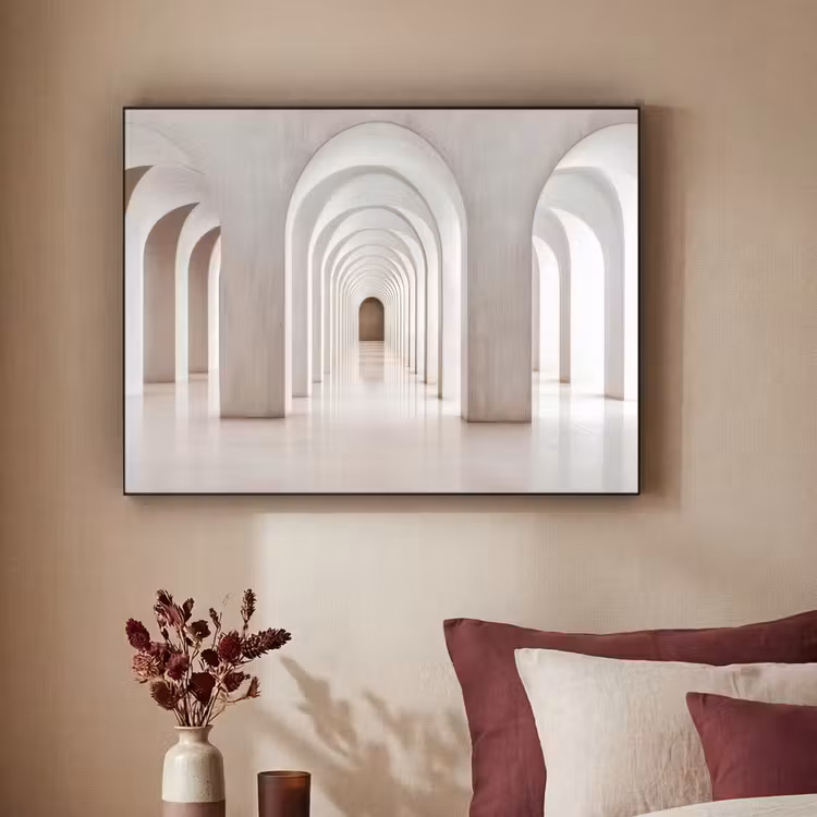 Hal - Bogen - Symmetrisch - Modern Textielframe - compleet frame klein -sfeer1