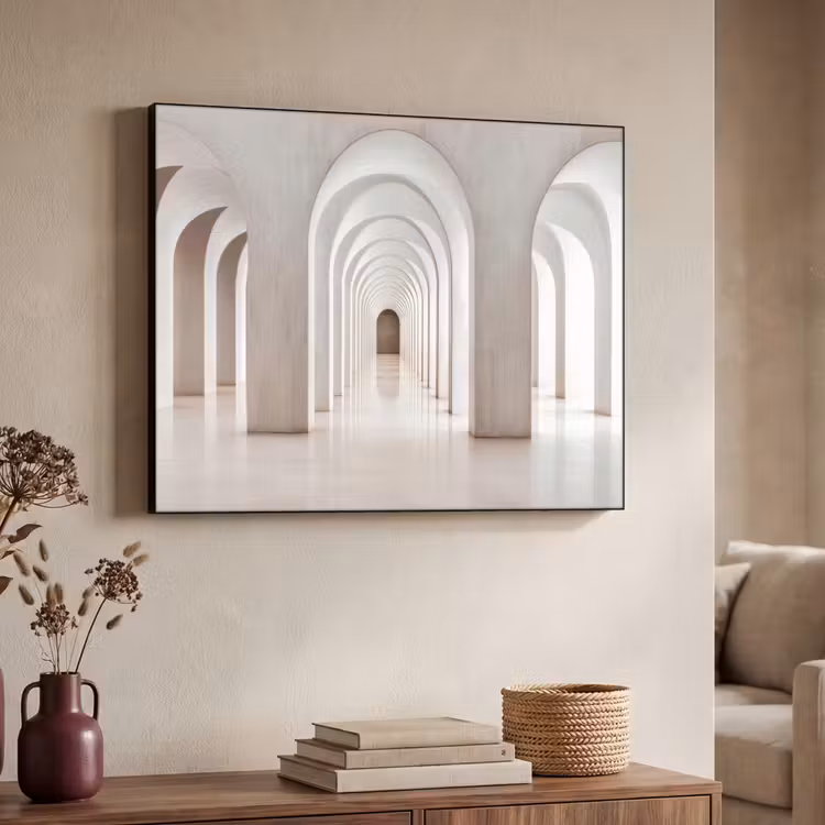 Hal - Bogen - Symmetrisch - Modern Textielframe - compleet frame klein -sfeer3