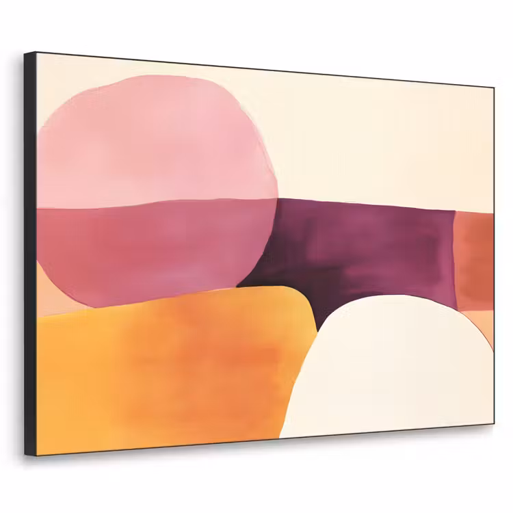 Vormen - Abstract - Kleurrijk Textielframe - compleet frame klein -3d