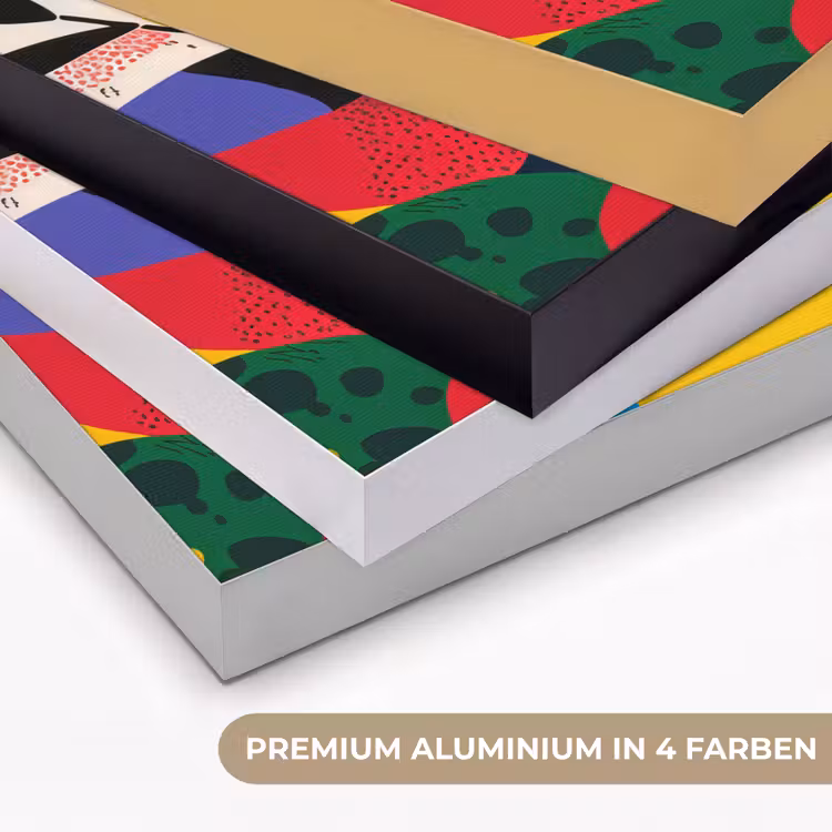 Vormen - Stippen - Kleurrijk Textielframe zwart klein -USP_kleurenDE