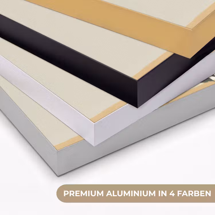 Vrouw - Bloem - Geel - Minimalistisch Textielframe zwart klein -USP_kleurenDE