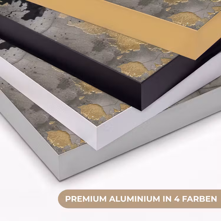 Vrouw - Kunst - Goud - Zwart Textielframe zwart klein -USP_kleurenDE