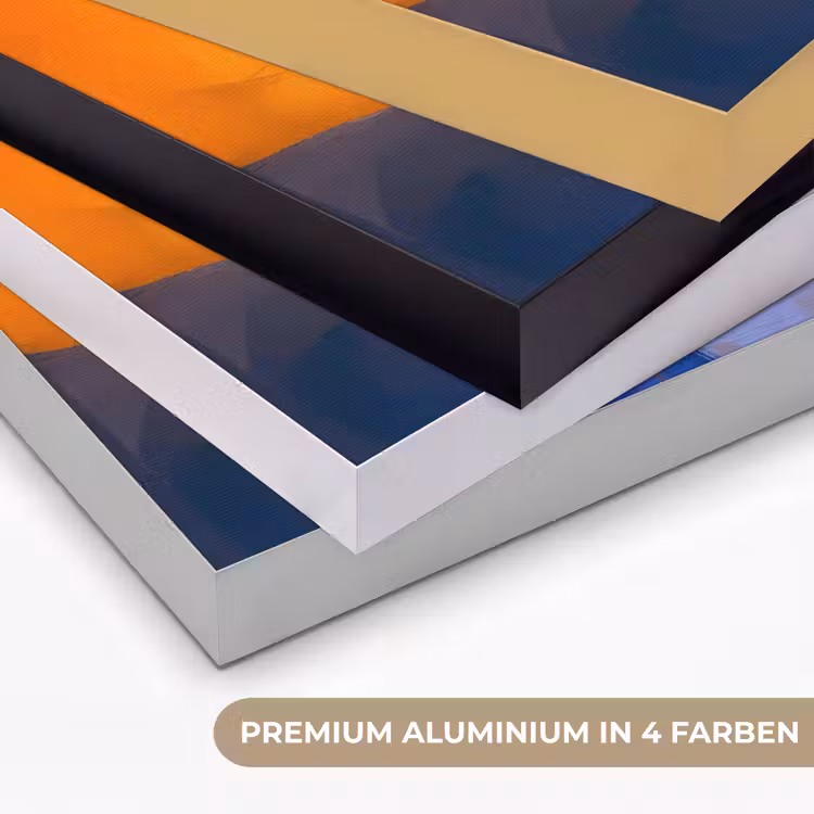 Vos - Oranje - Vormen - Abstract Textielframe zwart klein -USP_kleurenDE