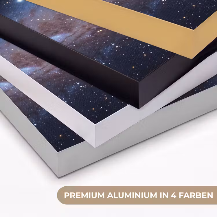 Art Frame - Galaxie – Weltraum – Kosmos - Sterrenstelsel - Ruimte - Kosmos Textielframe zwart klein