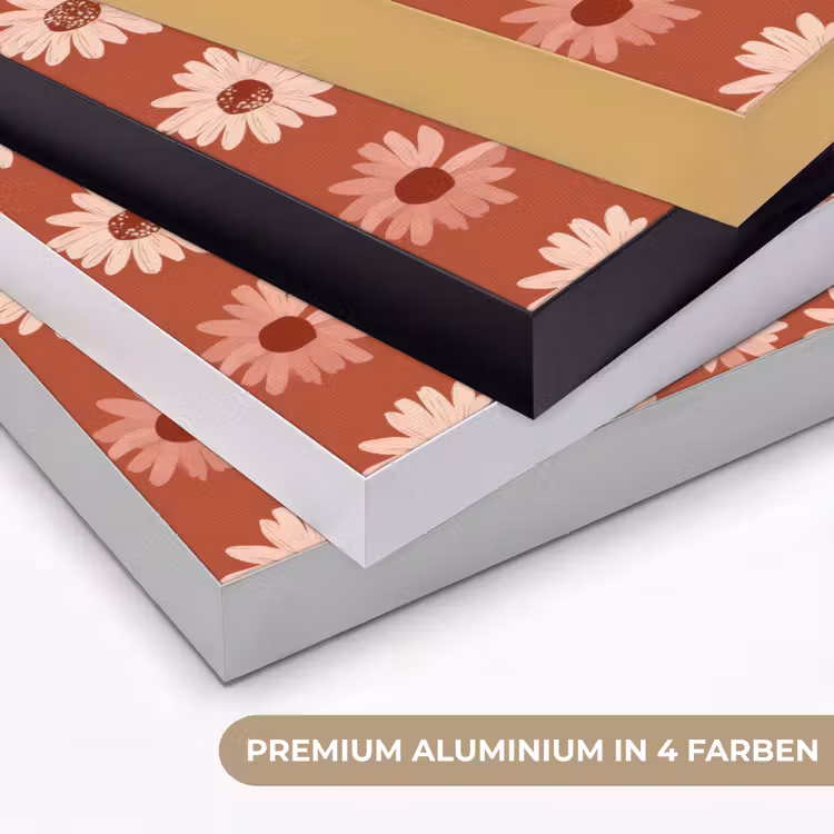 Madelief - Retro - Terracotta Textielframe zwart klein 947 -USP_kleurenDE
