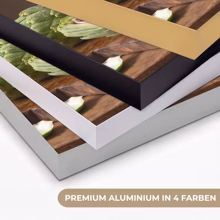 Art Frame - Gemüse – Artischocke – Küche - Groenten - Artisjok - Keuken Textielframe zwart klein