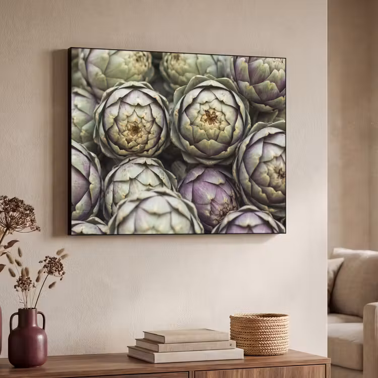 Art Frame - Gemüse – Frisch – Essen - Groenten - Vers - Eten Textielframe zwart klein