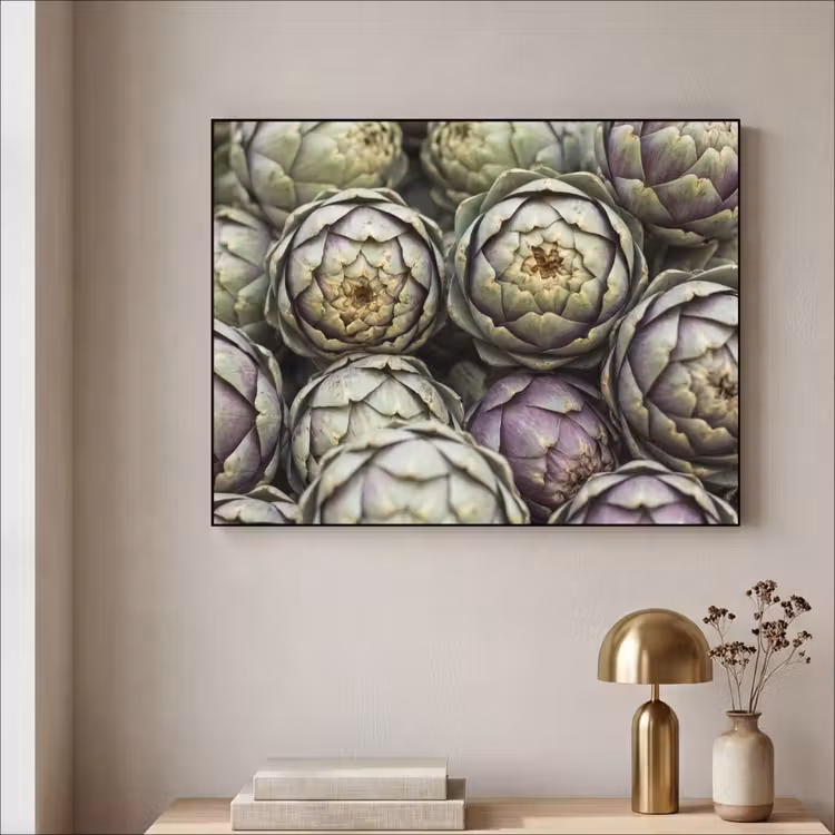 Art Frame - Gemüse – Frisch – Essen - Groenten - Vers - Eten Textielframe zwart klein
