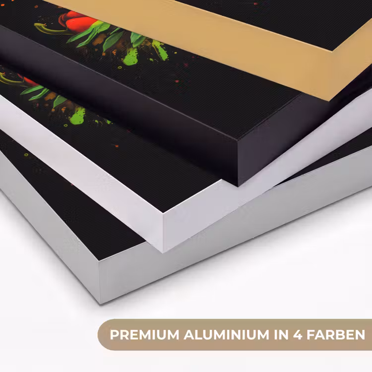 Groente - Eten - Kruiden - Graffiti - Koken Textielframe zwart klein -USP_kleurenDE
