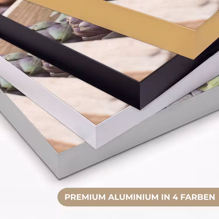Art Frame - Gemüse – Markt – Frisch - Groenten - Markt - Vers Textielframe zwart klein