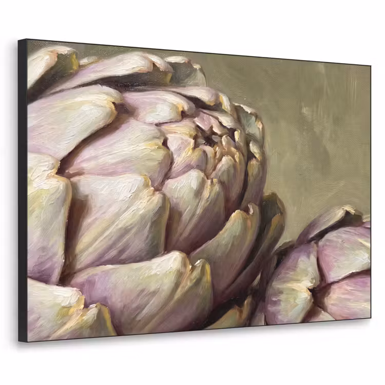 Art Frame - Gemüse – Stillleben – Gemälde - Groente - Stilleven - Schilderij Textielframe zwart klein