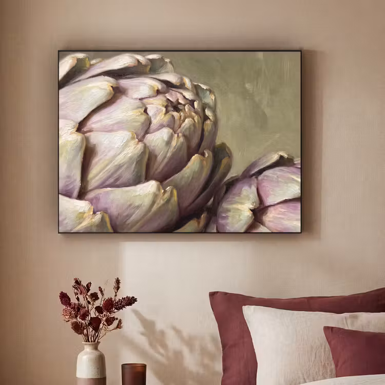Art Frame - Gemüse – Stillleben – Gemälde - Groente - Stilleven - Schilderij Textielframe zwart klein