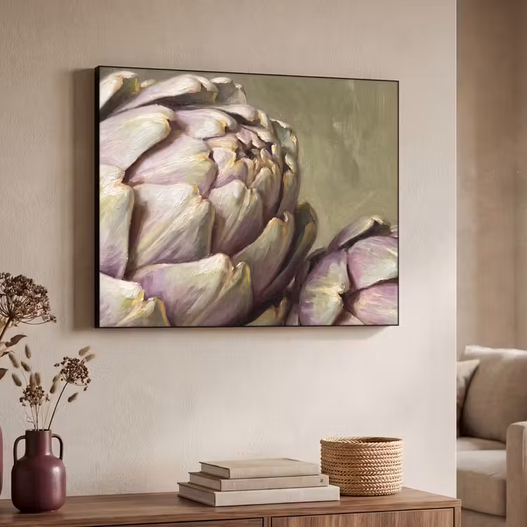 Art Frame - Gemüse – Stillleben – Gemälde - Groente - Stilleven - Schilderij Textielframe zwart klein
