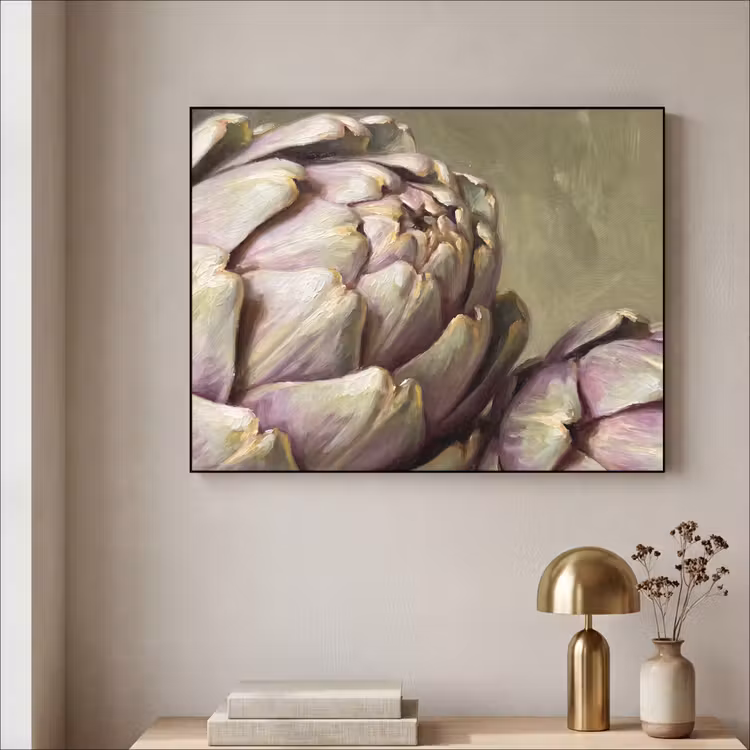Art Frame - Gemüse – Stillleben – Gemälde - Groente - Stilleven - Schilderij Textielframe zwart klein