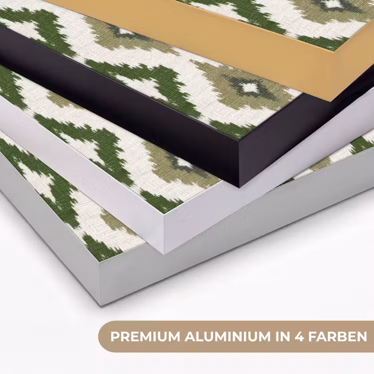 Geografisch - Ruitmotief - Groen Textielframe zwart klein 947 -USP_kleurenDE