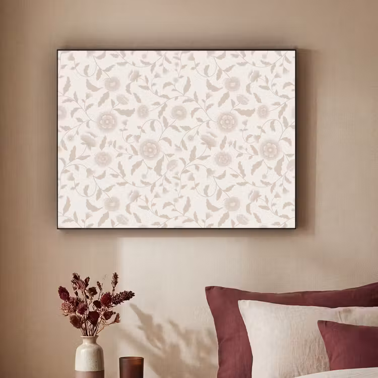 Sierlijk - Bloemen - Beige Textielframe - compleet frame klein 947 -sfeer1