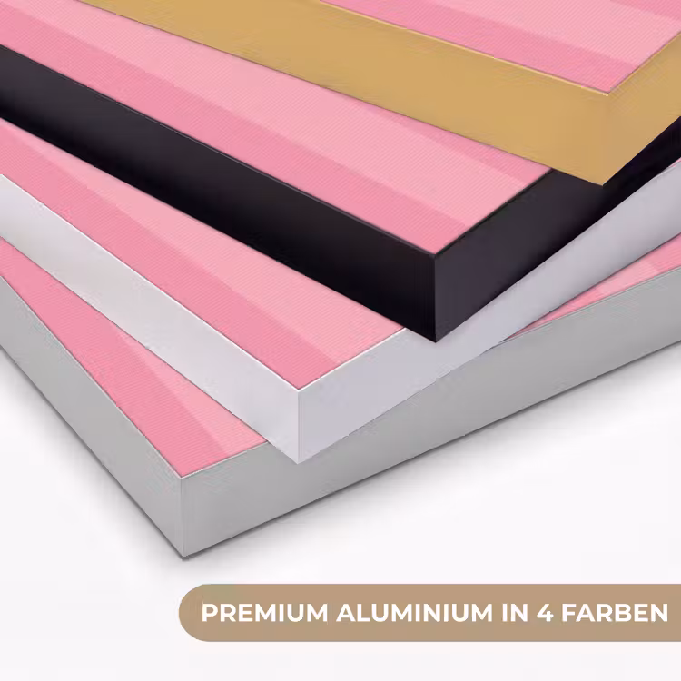 Gestreept - Roze - Chéri Textielframe zwart klein -USP_kleurenDE