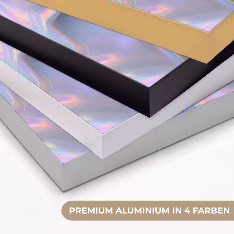 Golvend - Pasteltinten - Glanzend - Stof Textielframe zwart klein -USP_kleurenDE