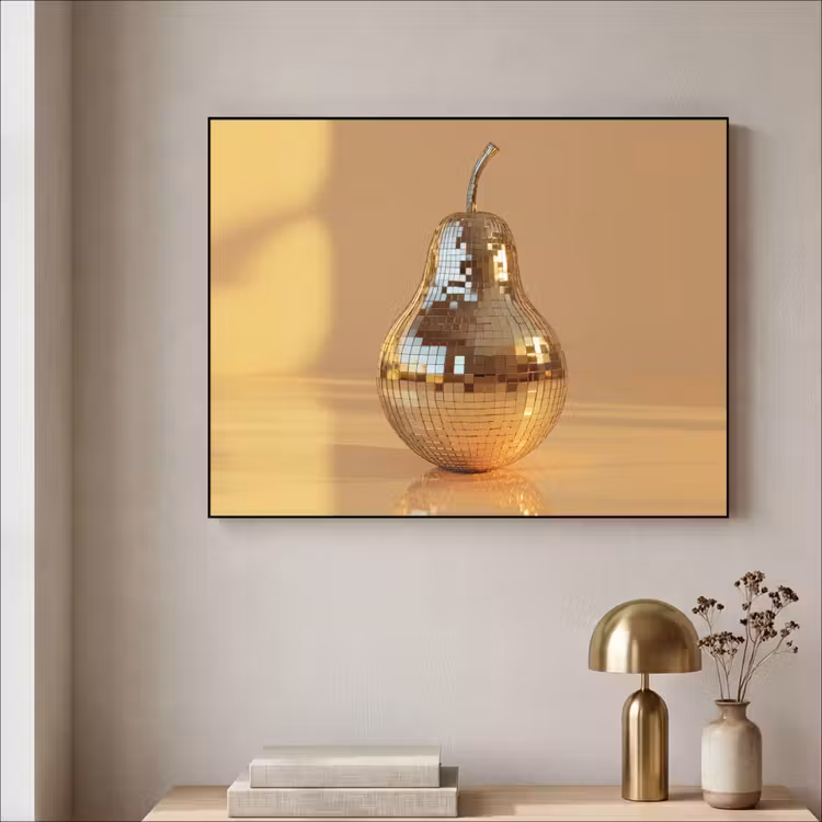 Goud - Disco - Glitter - Peer Textielframe - compleet frame klein -sfeer2